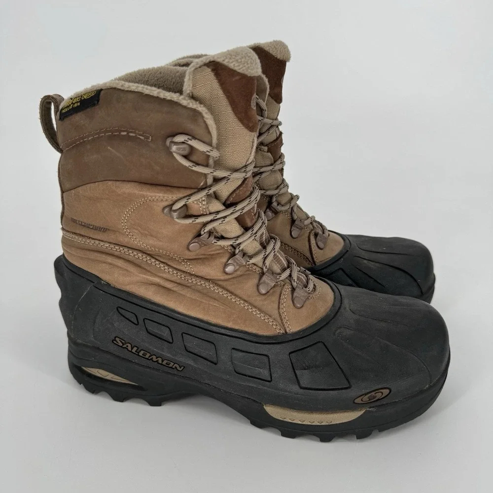SALOMON Scrambler FG TS Mens WaterProof Contragrip Hiking Snowshoe Boots Size 10